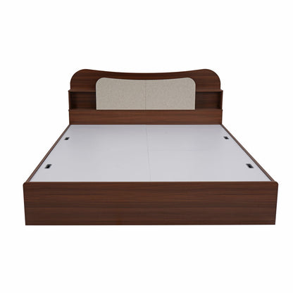 Nilkamal Daffodil Queen Bed with Box Storage (Walnut)