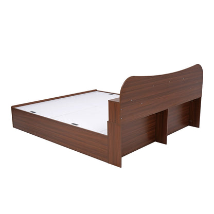 Nilkamal Daffodil Queen Bed with Box Storage (Walnut)