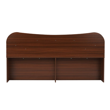 Nilkamal Daffodil Queen Bed with Box Storage (Walnut)