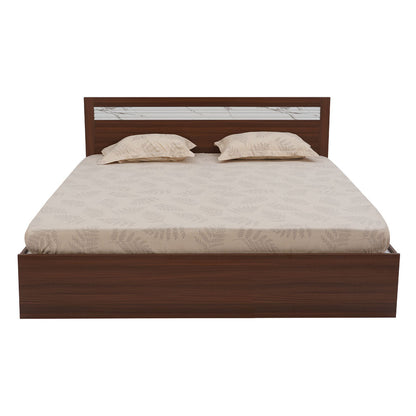 Nilkamal Akin Queen Bed without Storage (Walnut)