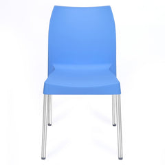 Nilkamal Novella 07 Plastic Armless Chair (Blue)