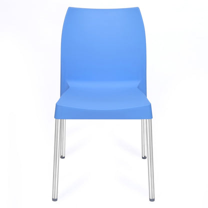 Nilkamal Novella 07 Plastic Armless Chair (Blue)