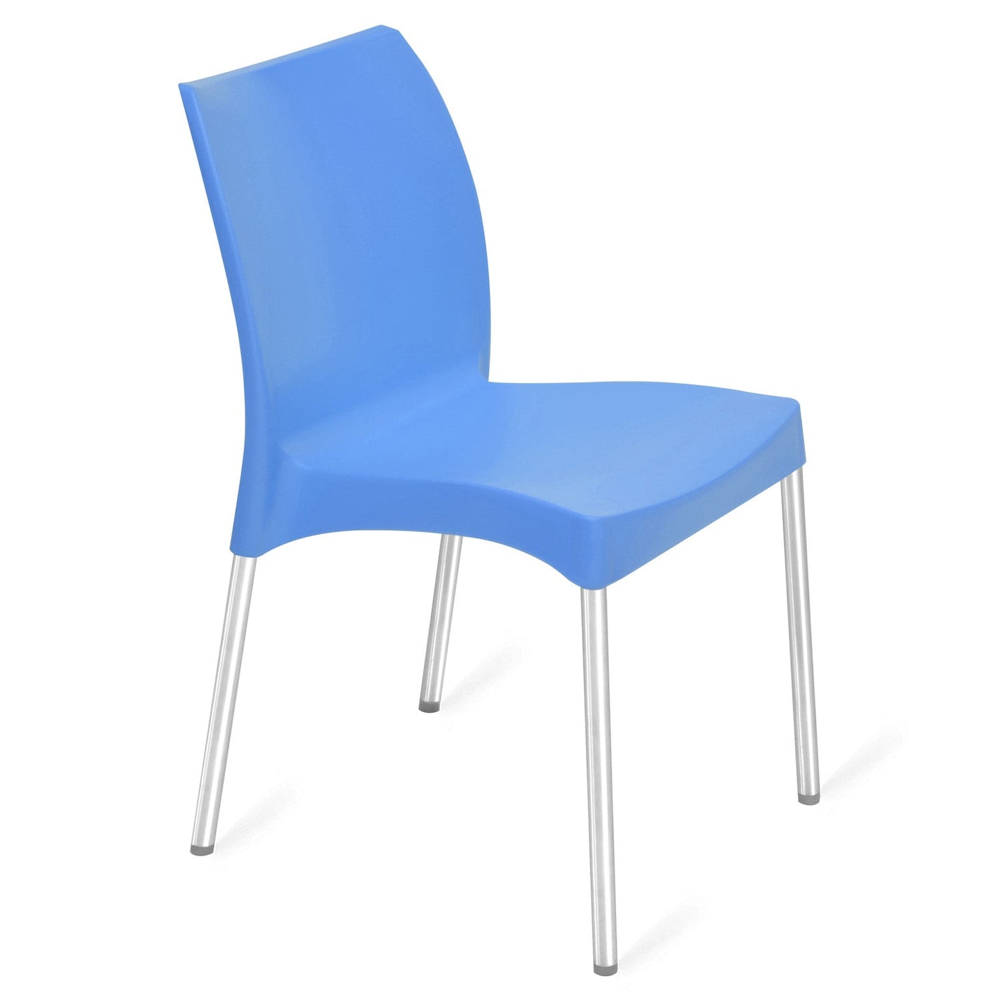 Nilkamal Novella 07 Plastic Armless Chair (Blue)