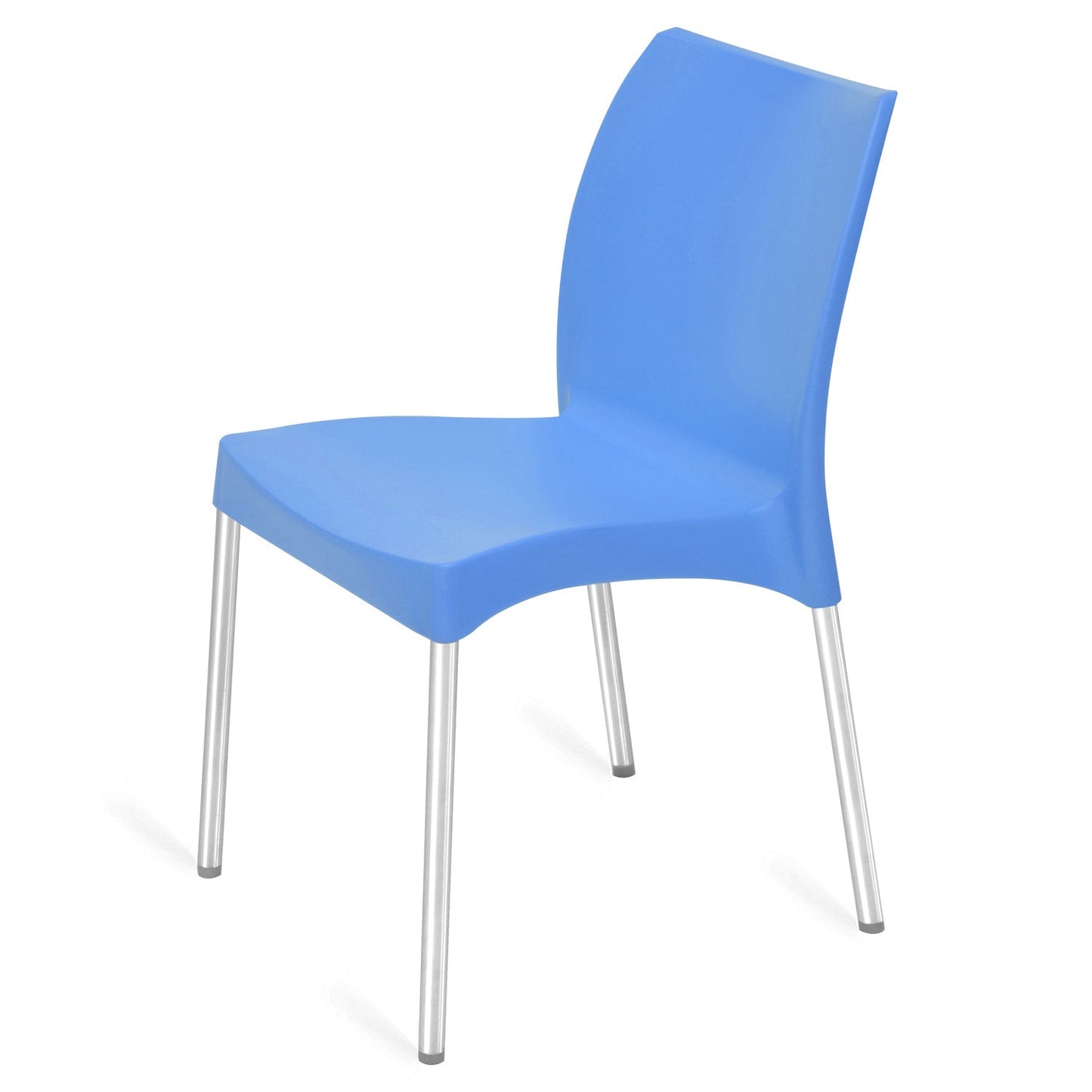 Nilkamal Novella 07 Plastic Armless Chair (Blue)