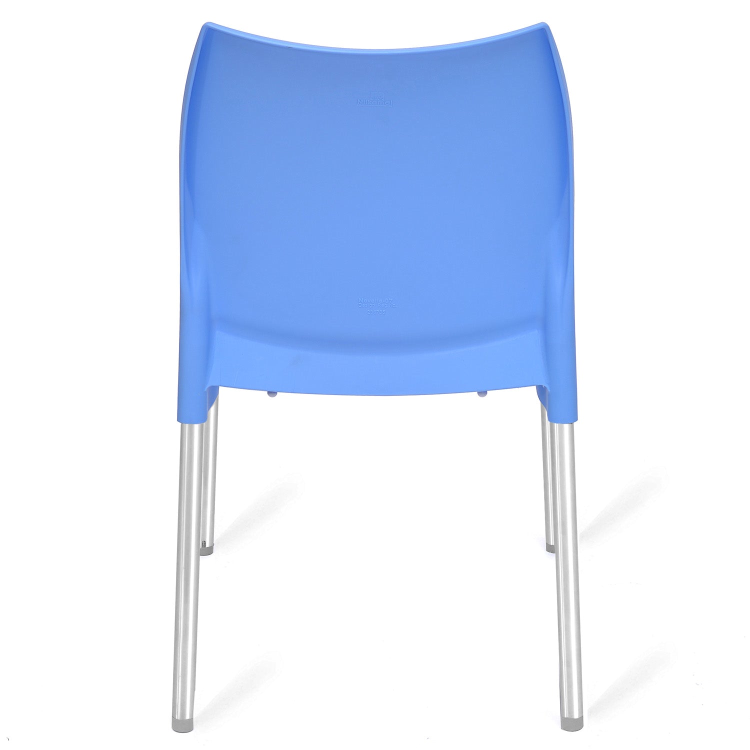 Nilkamal Novella 07 Plastic Armless Chair (Blue)