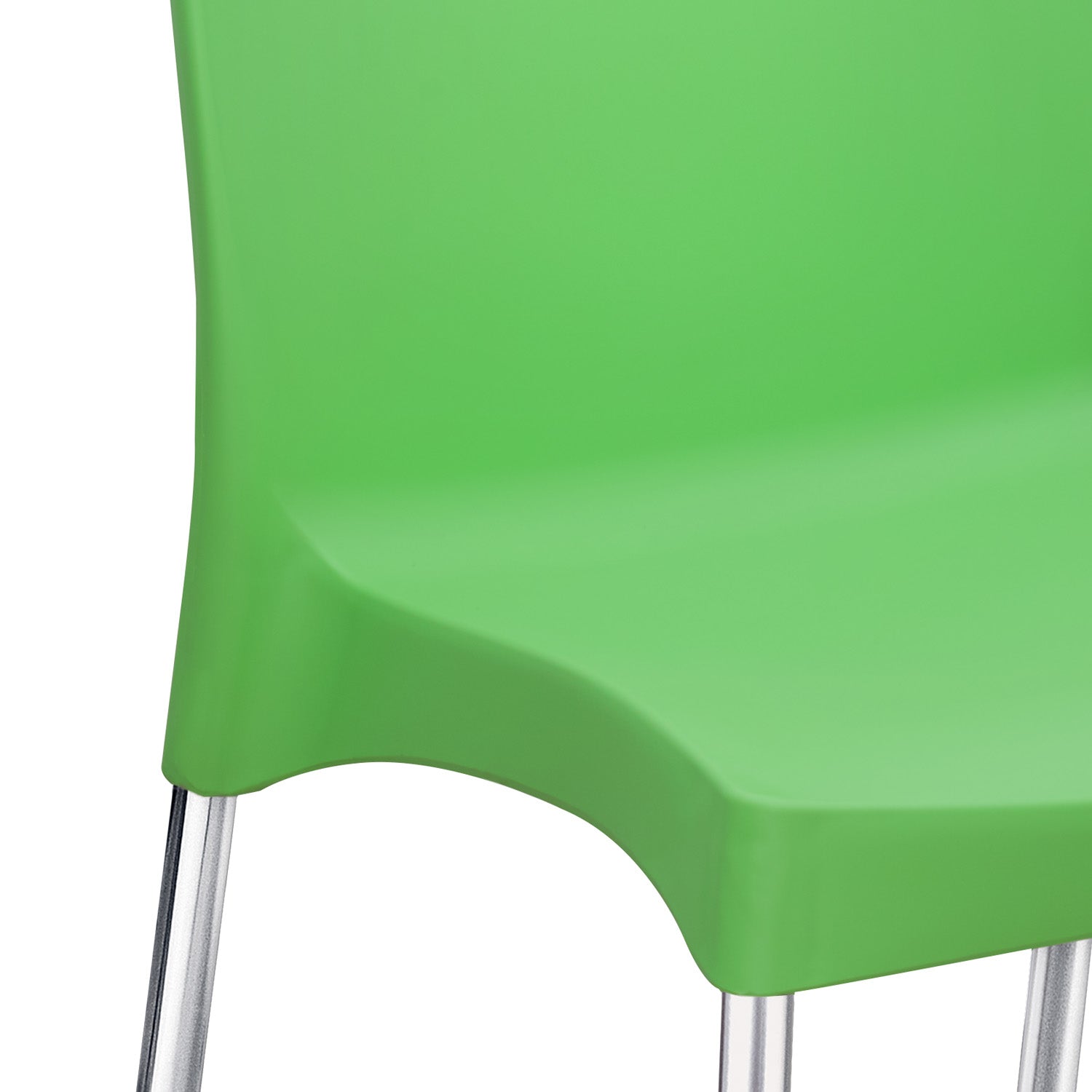 Nilkamal Novella 07 Plastic Armless Chair (Green)