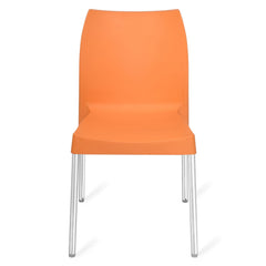 Nilkamal Novella 07 Plastic Armless Chair (Orange)