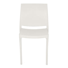 Nilkamal Novella 08 Plastic Armless Chair (Milky White)