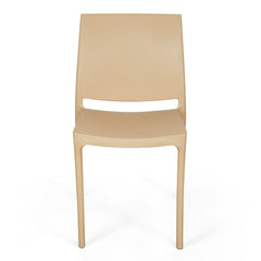 Nilkamal Novella 08 Plastic Armless Chair (Biscuit)