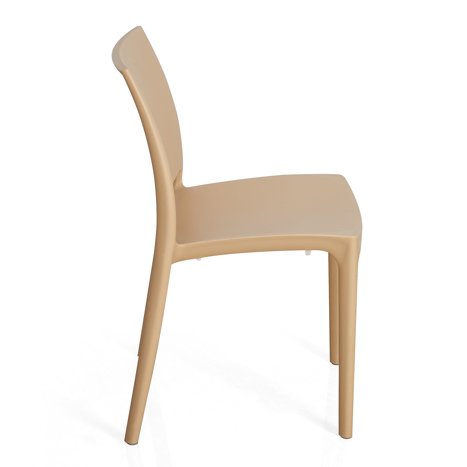 Nilkamal Novella 08 Plastic Armless Chair (Biscuit)