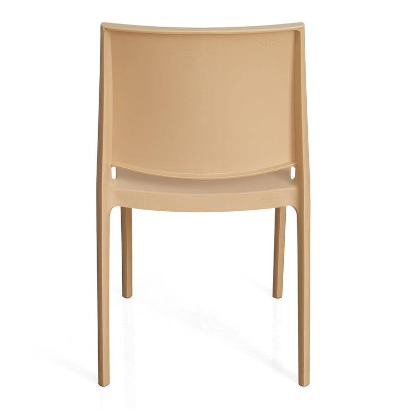 Nilkamal Novella 08 Plastic Armless Chair (Biscuit)