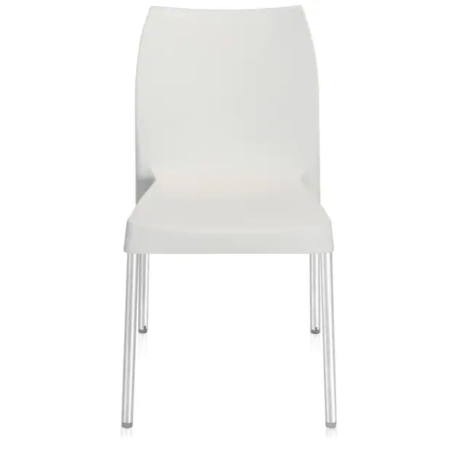 Nilkamal Novella 07 Plastic Armless Chair (Milky White)