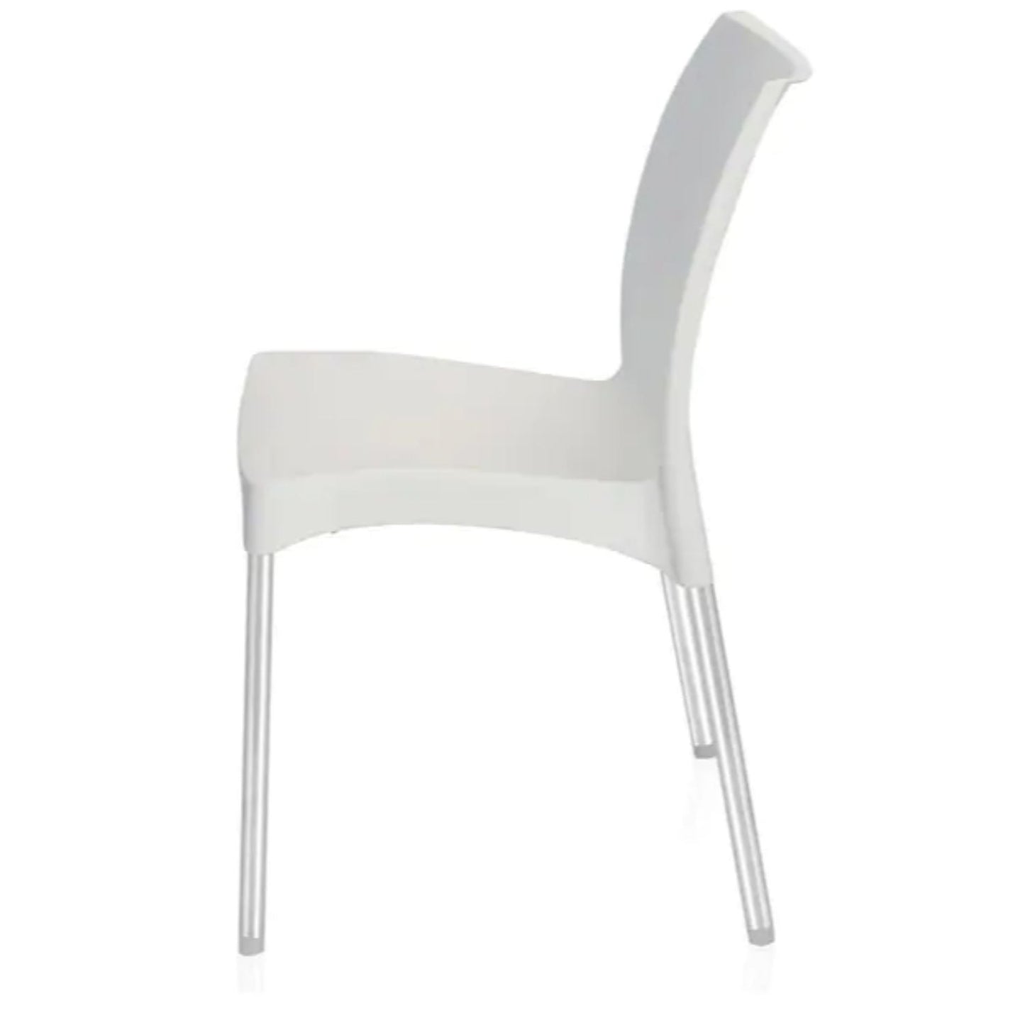 Nilkamal Novella 07 Plastic Armless Chair (Milky White)