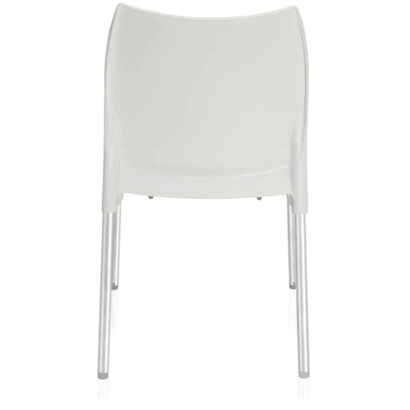 Nilkamal Novella 07 Plastic Armless Chair (Milky White)