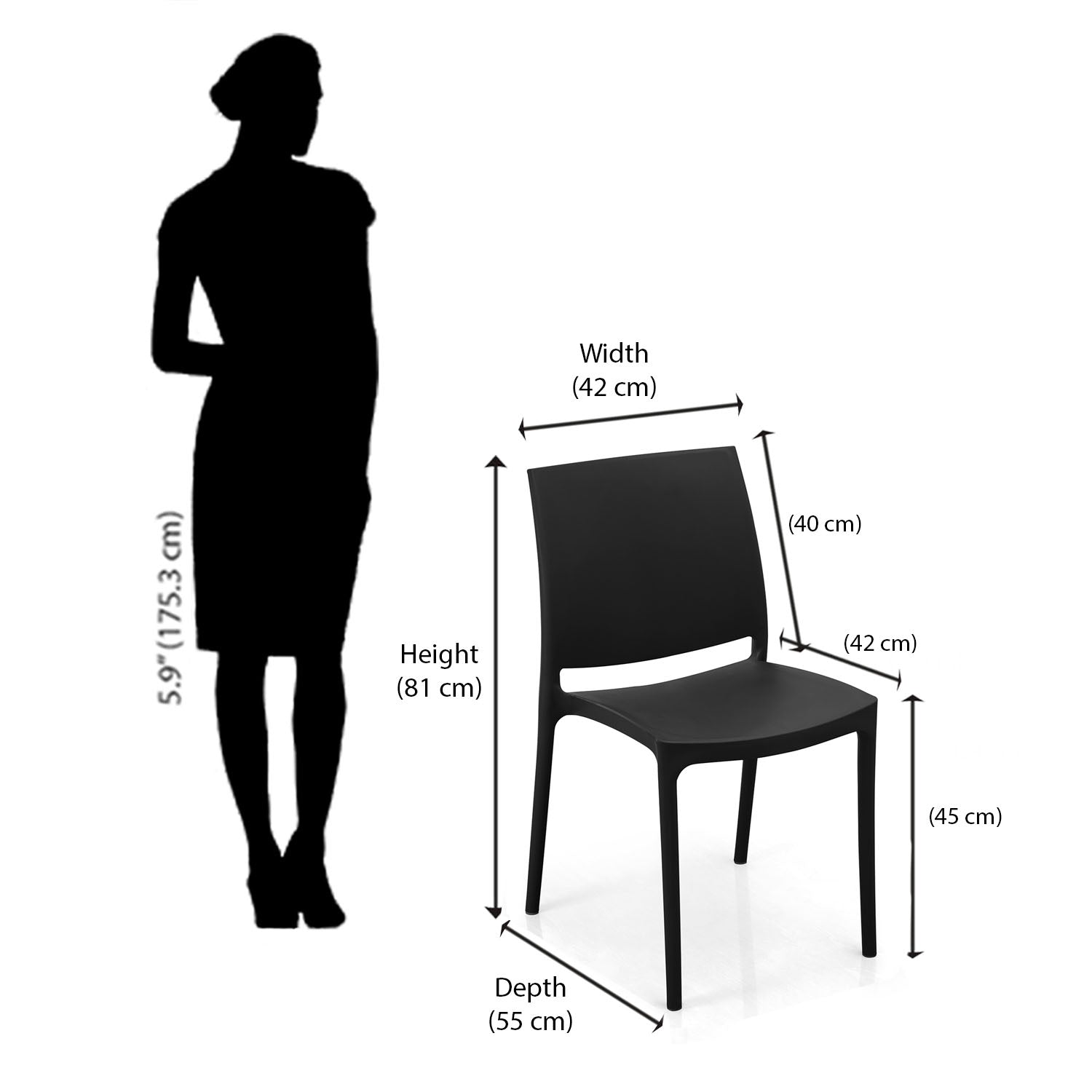 Nilkamal Novella 08 Plastic Armless Chair