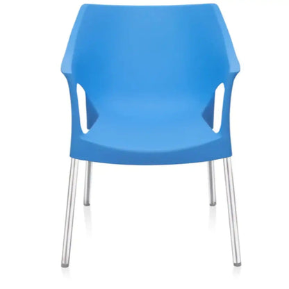 Nilkamal Novella 10 Plastic Arm Chair (Blue)