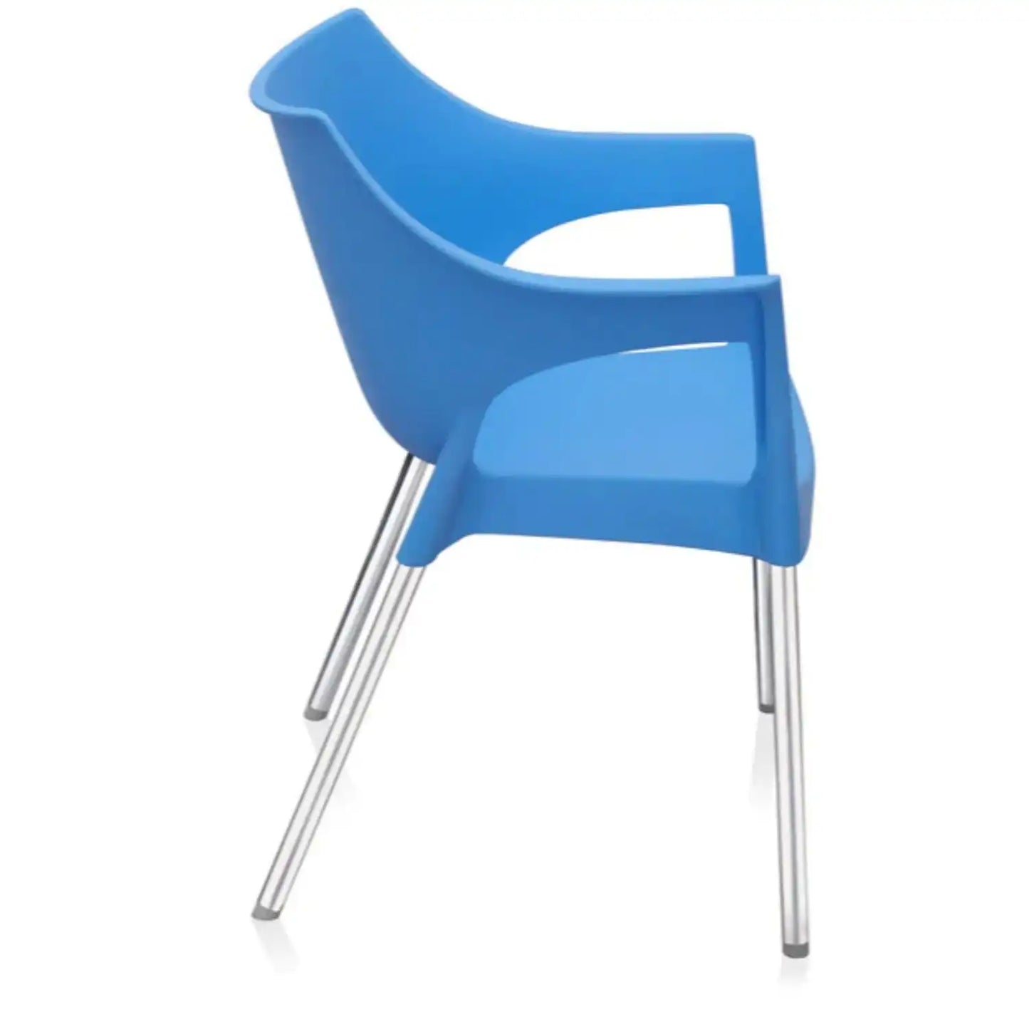 Nilkamal Novella 10 Plastic Arm Chair (Blue)