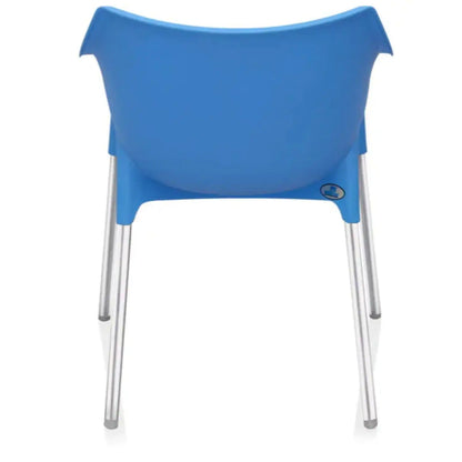 Nilkamal Novella 10 Plastic Arm Chair (Blue)