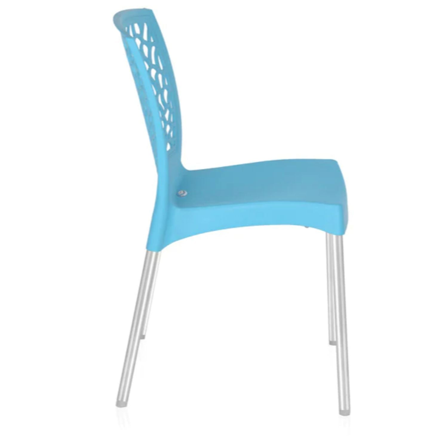 Nilkamal Novella 19 Plastic Armless Chair (Celeste Blue)