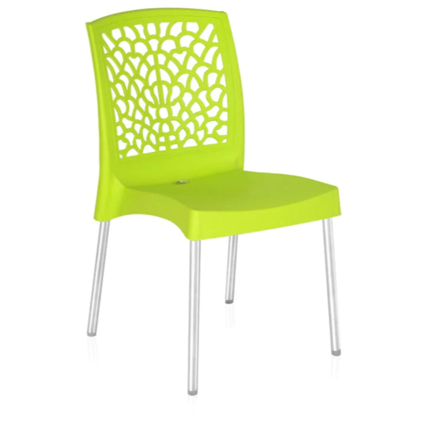 Nilkamal Novella 19 Plastic Armless Chair (Citrus Green)