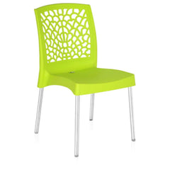 Nilkamal Novella 19 Plastic Armless Chair (Citrus Green)