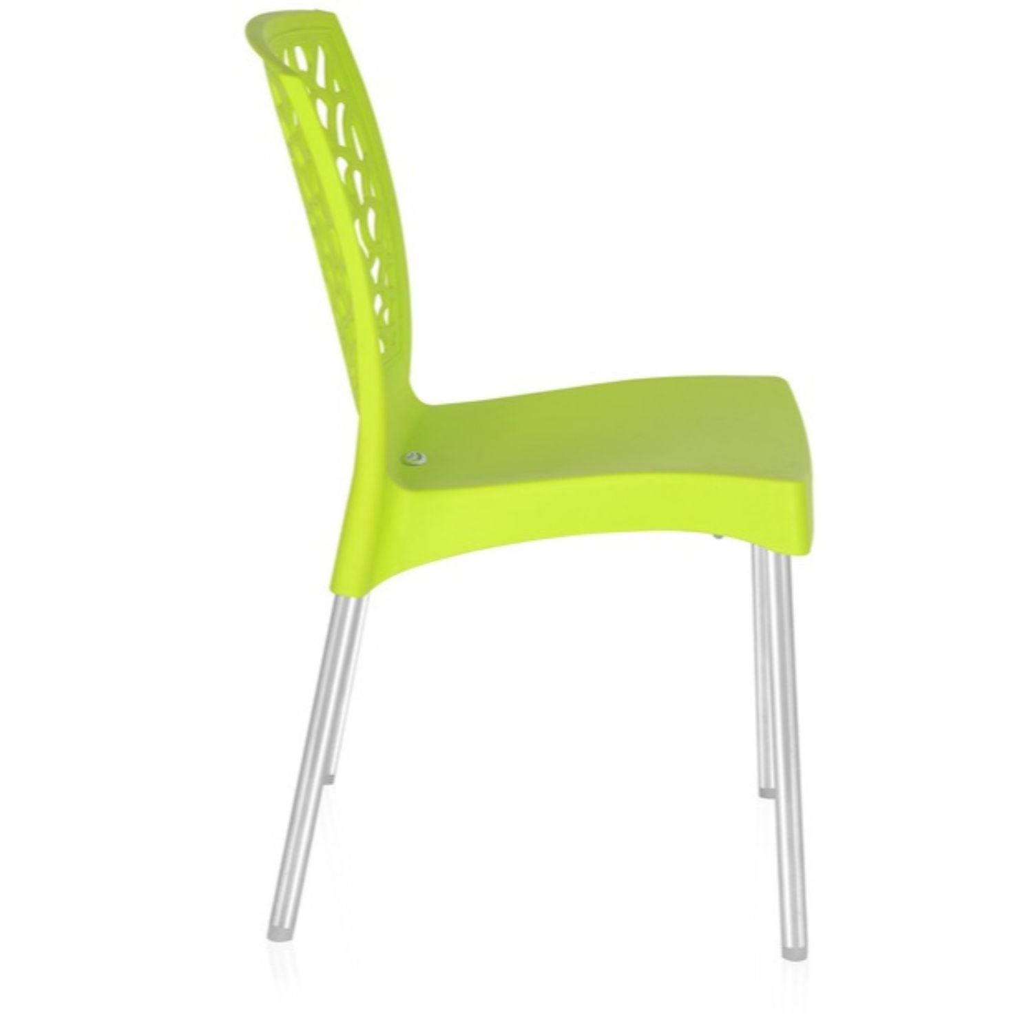 Nilkamal Novella 19 Plastic Armless Chair (Citrus Green)