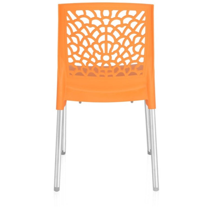 Nilkamal Novella 19 Plastic Armless Chair (Orange)