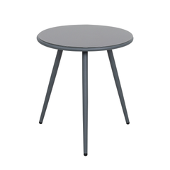 Spade Outdoor Patio Seating Set 2 Chairs and 1 Table Set (Grey) Braided & Rope