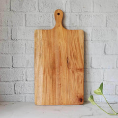 Neem Wood Chopping Board Compact Rectangle With Handle