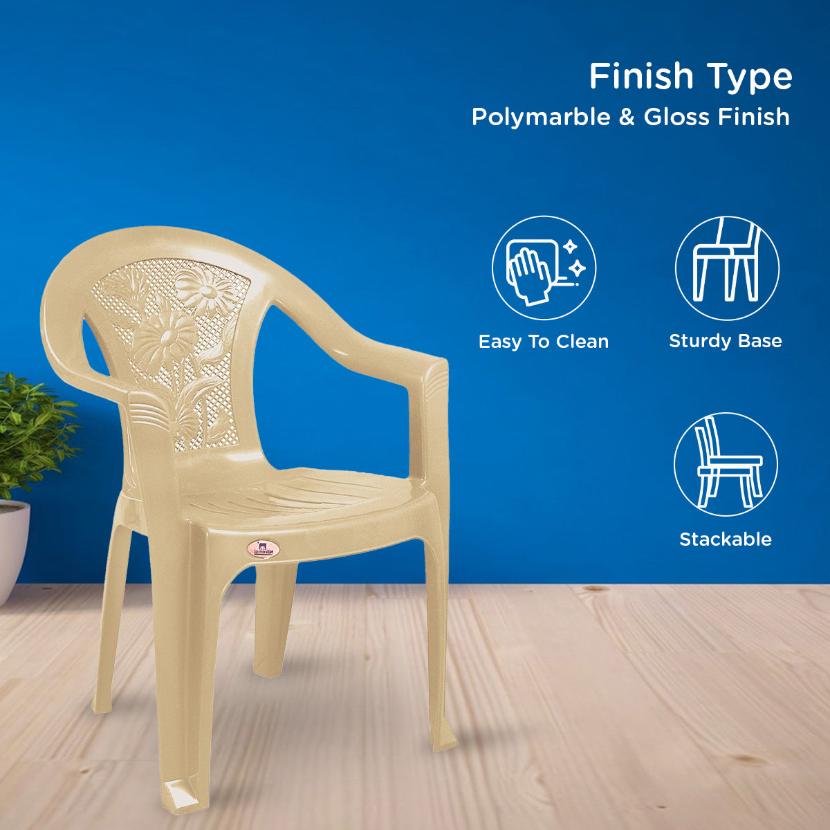 Nilkamal CHR2060 Plastic Arm Chair