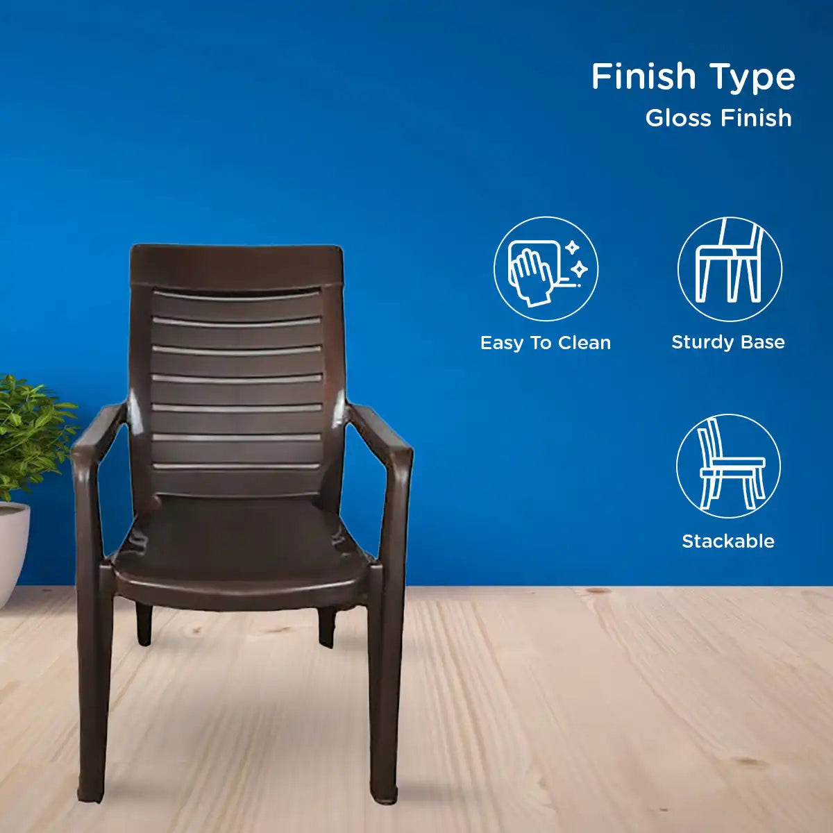 Nilkamal CHR2180 Plastic Arm Chair