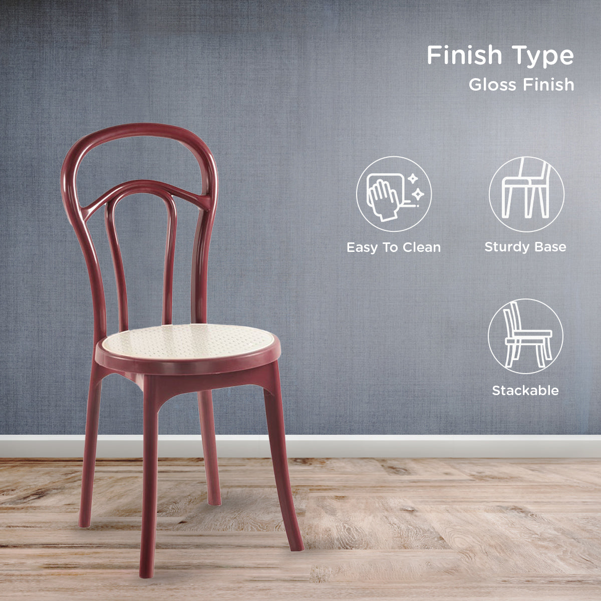 Nilkamal CHR 4040 without Cushion Armless Chair