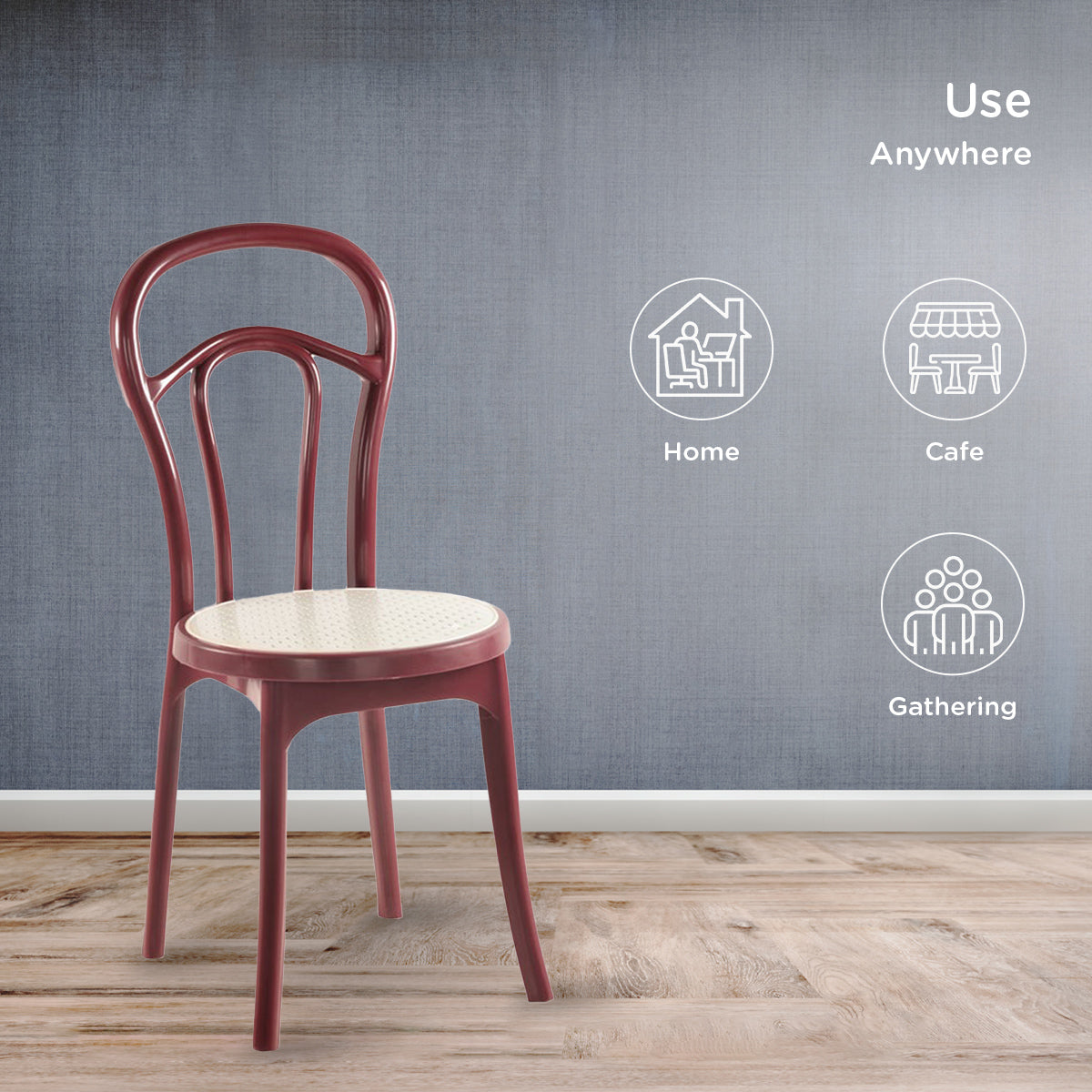 Nilkamal CHR 4040 without Cushion Armless Chair