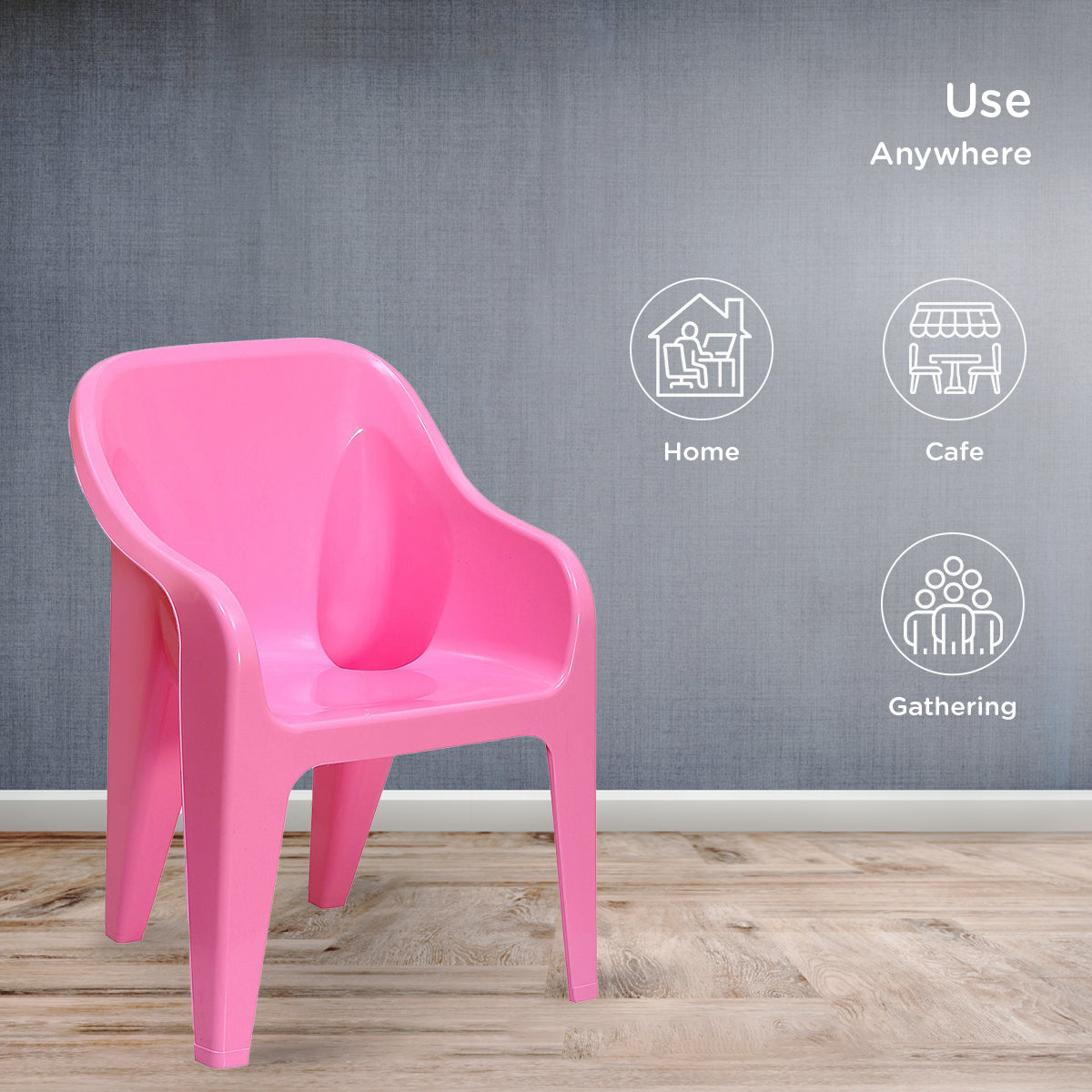 Nilkamal Eeezy Go Plastic Baby Arm Chair (Fairy Pink)