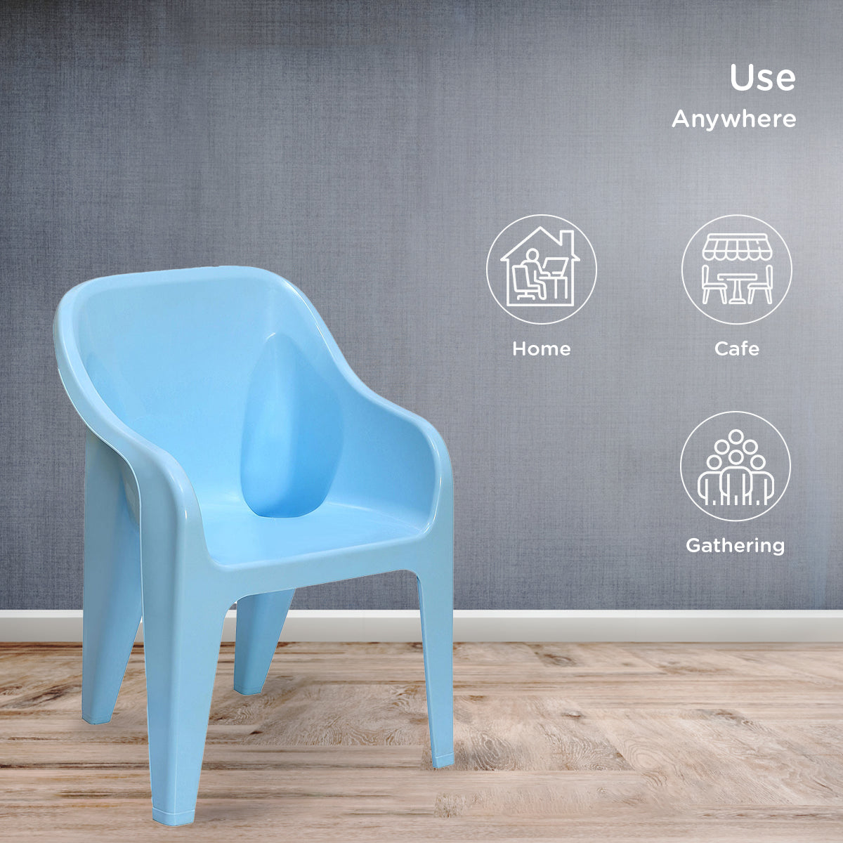 Nilkamal Eeezy Go Plastic Baby Arm Chair (Powder Blue)