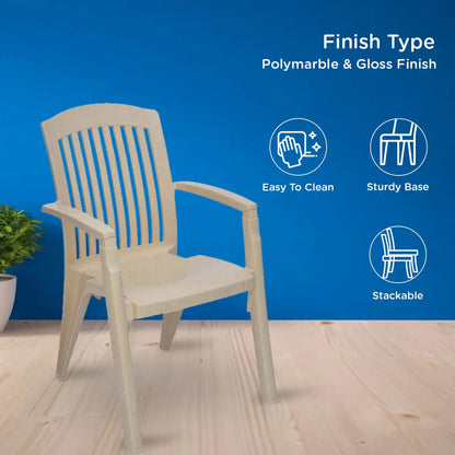 Nilkamal Heritage Plastic Arm Chair