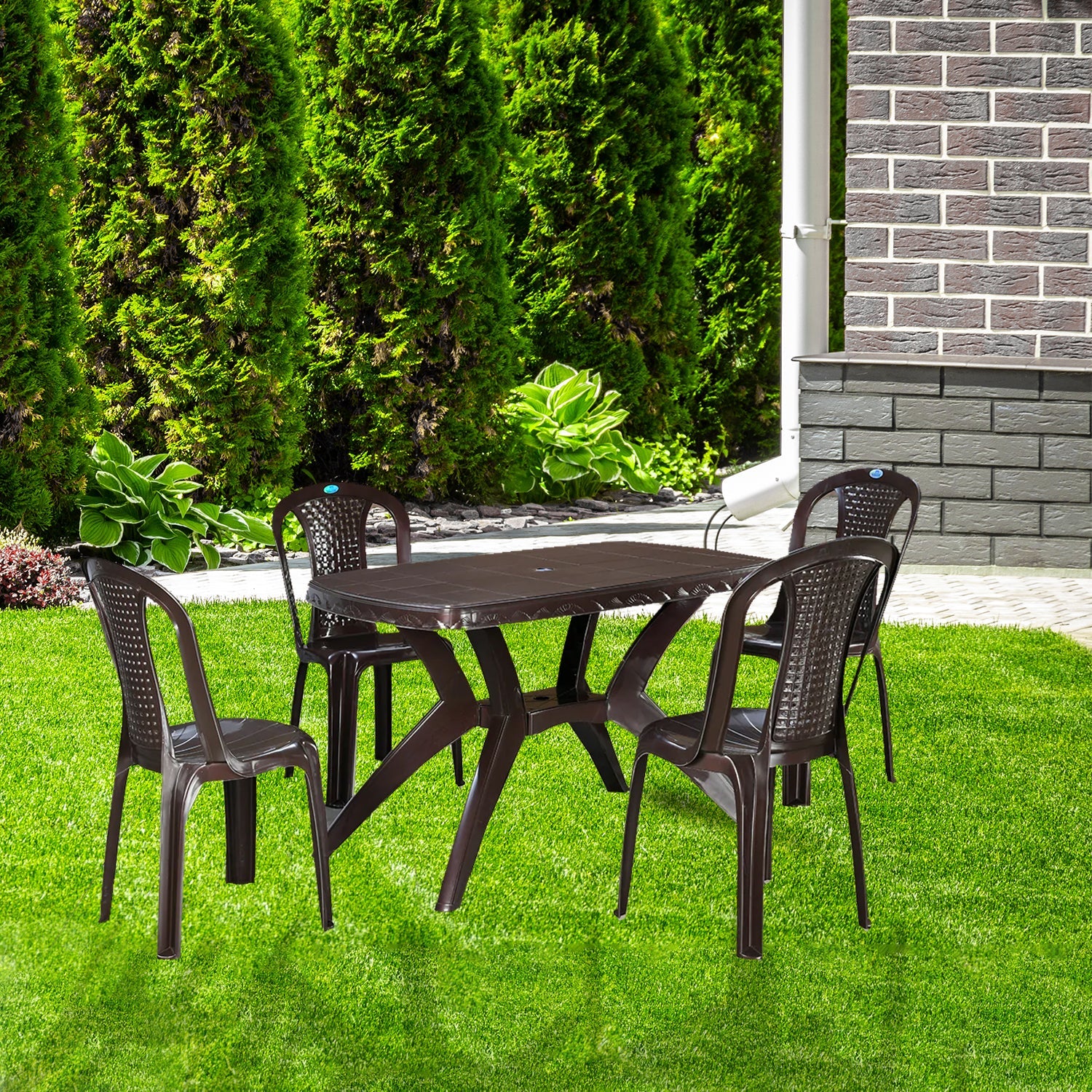 Nilkamal Shahenshah Kross 4 Seater Dining Set