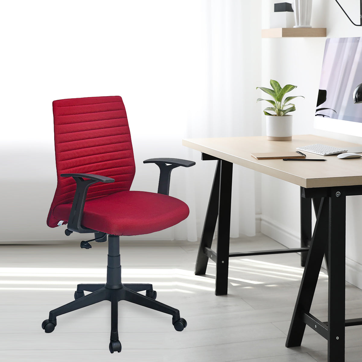 Nilkamal Thames Neo Mid Back Fabric Chair