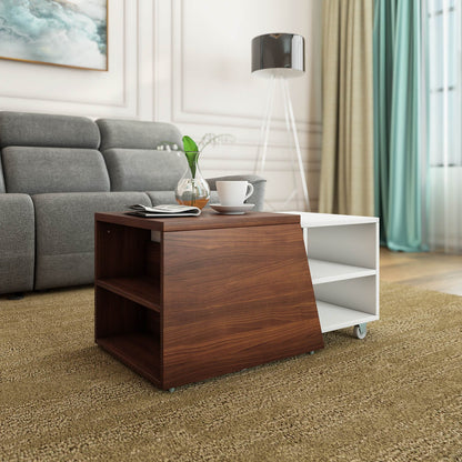 Nilkamal Odin Center Table (Walnut/White)