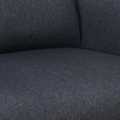 Nilkamal Oliver 3 Seater Fabric Sofa with Side Pocket (Charcoal Brown)