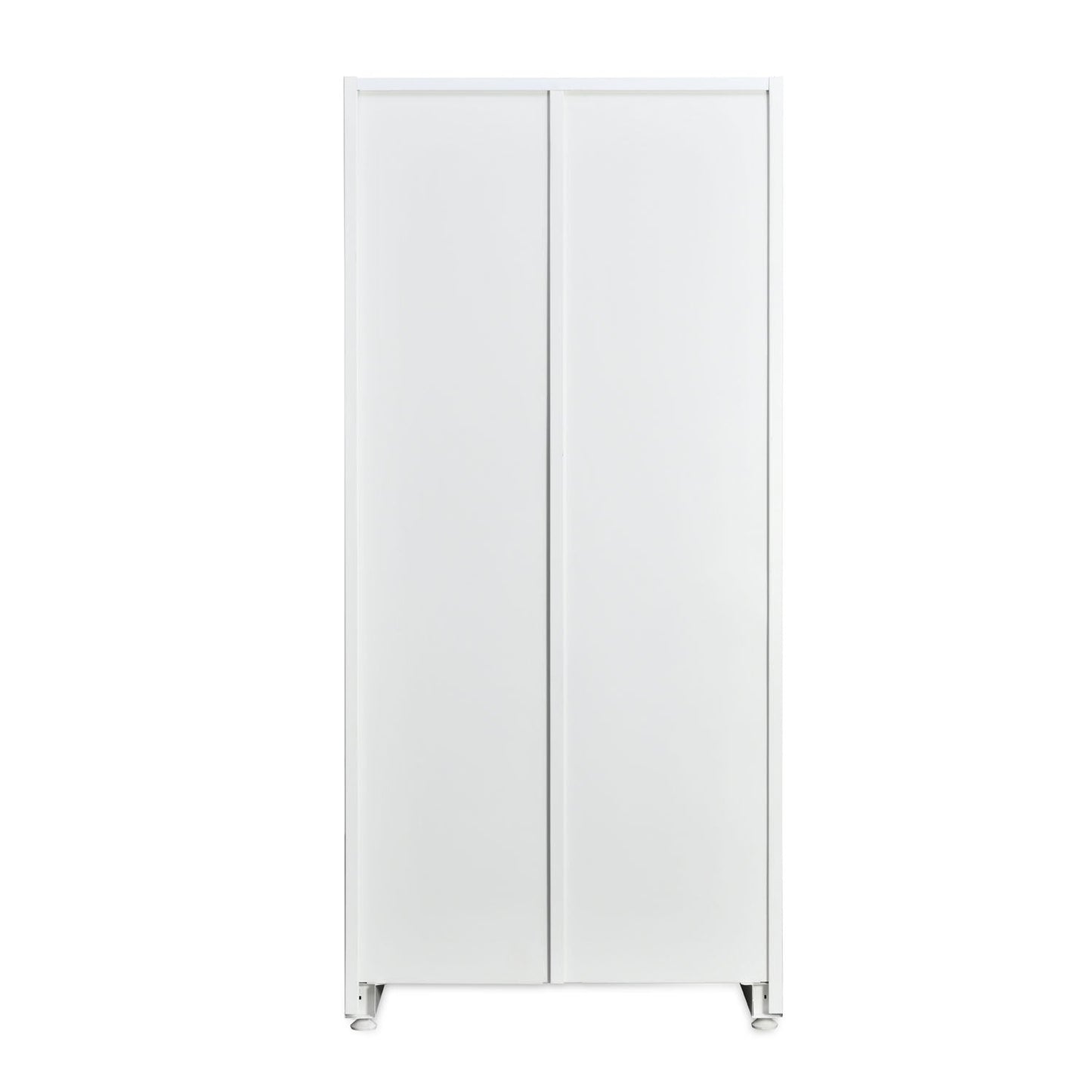 Nilkamal Olympus 2 Door with Mirror  Steel Wardrobe (Voilet / White)