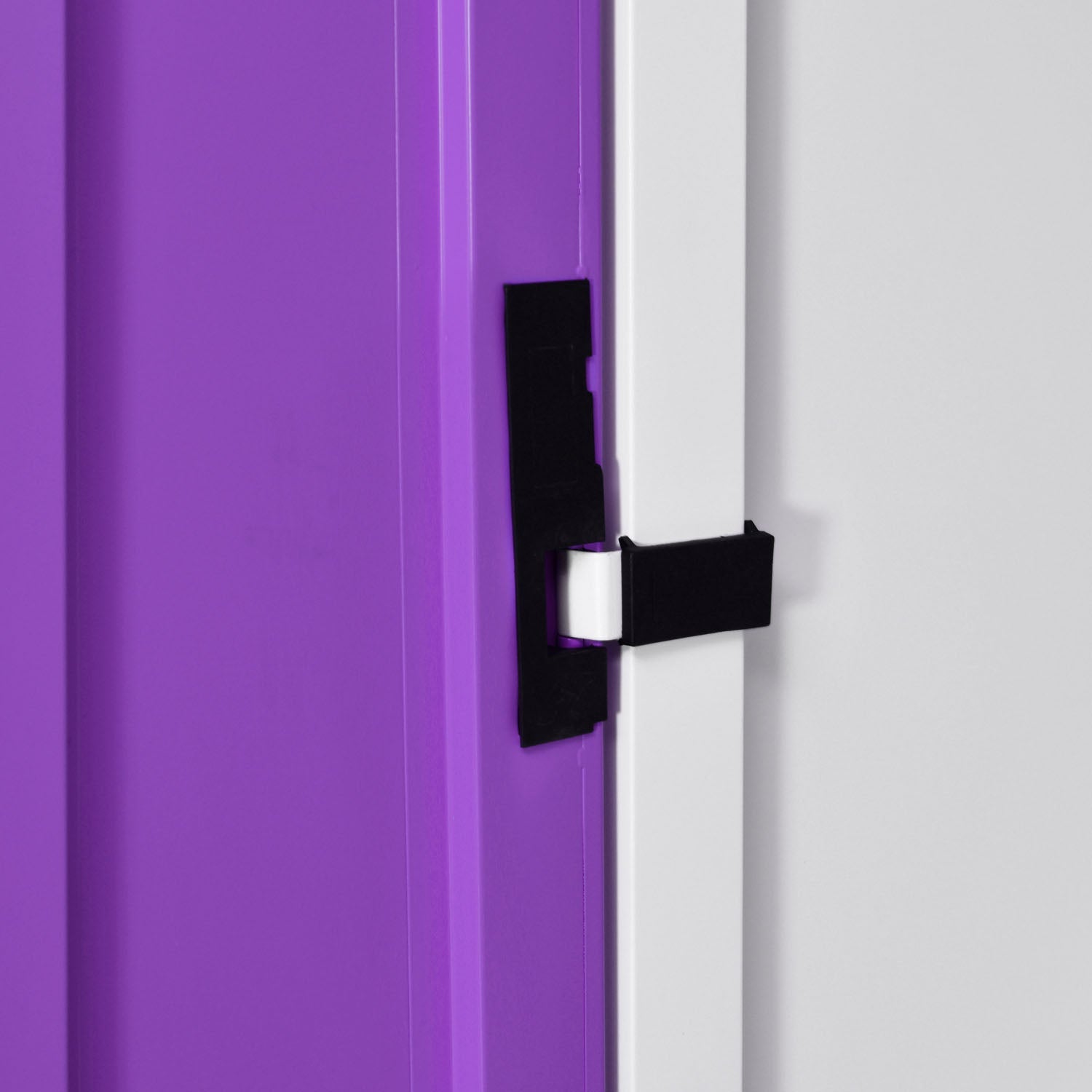 Nilkamal Olympus 2 Door with Mirror  Steel Wardrobe (Voilet / White)