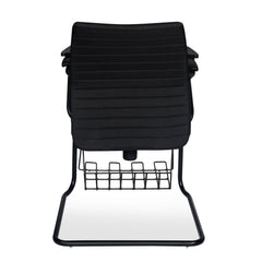 Nilkamal Thames Training Fabric Chair with Writing Shelf (Black)