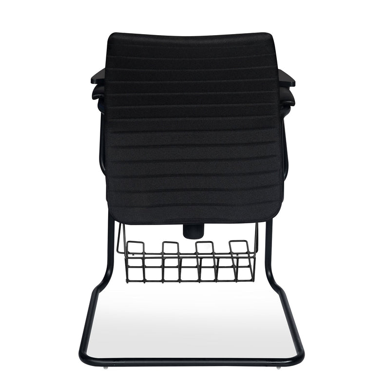 Nilkamal Thames Training Fabric Chair with Writing Shelf (Black)