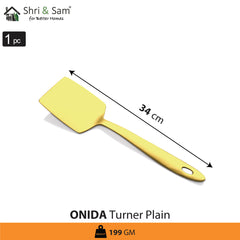 Stainless Steel Turner Plain with Gold PVD Coating Onida