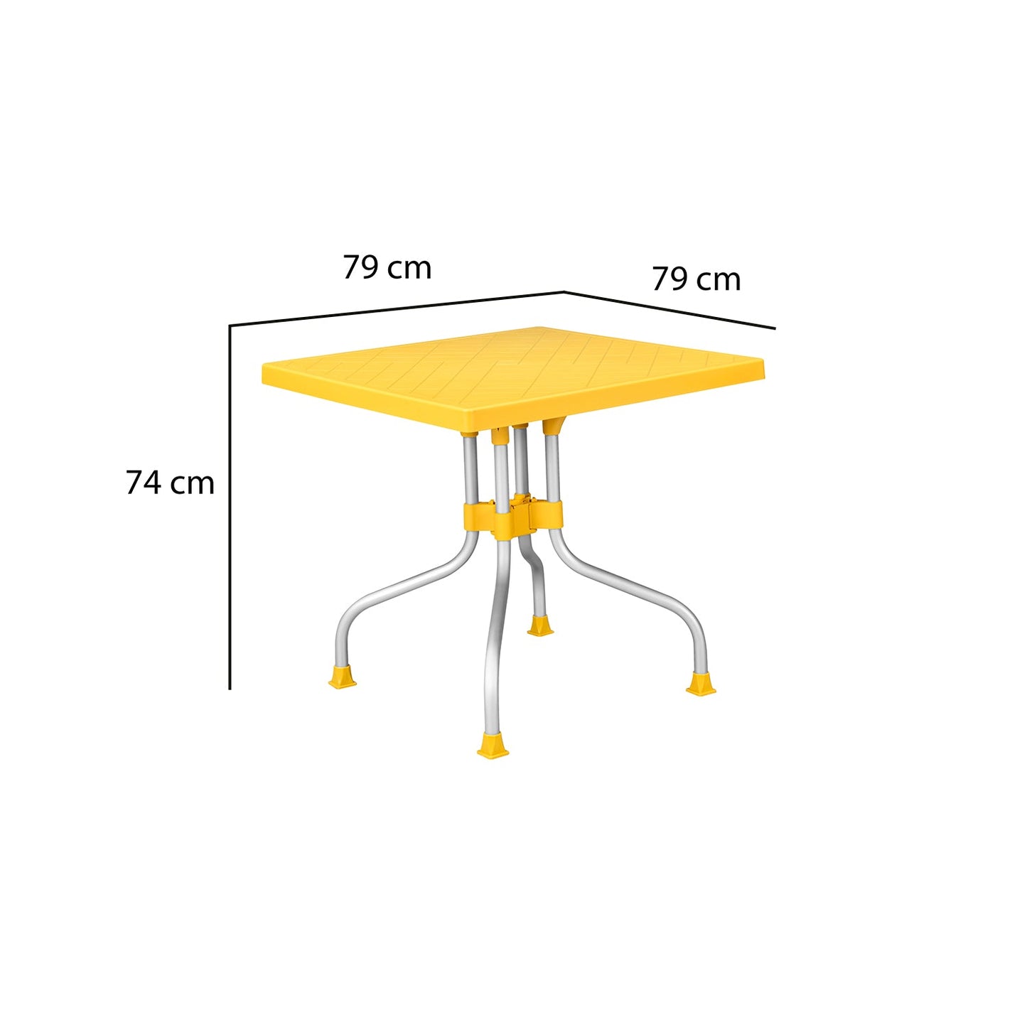 Nilkamal Orchid 1 + 4 Chair Plastic Dining Set