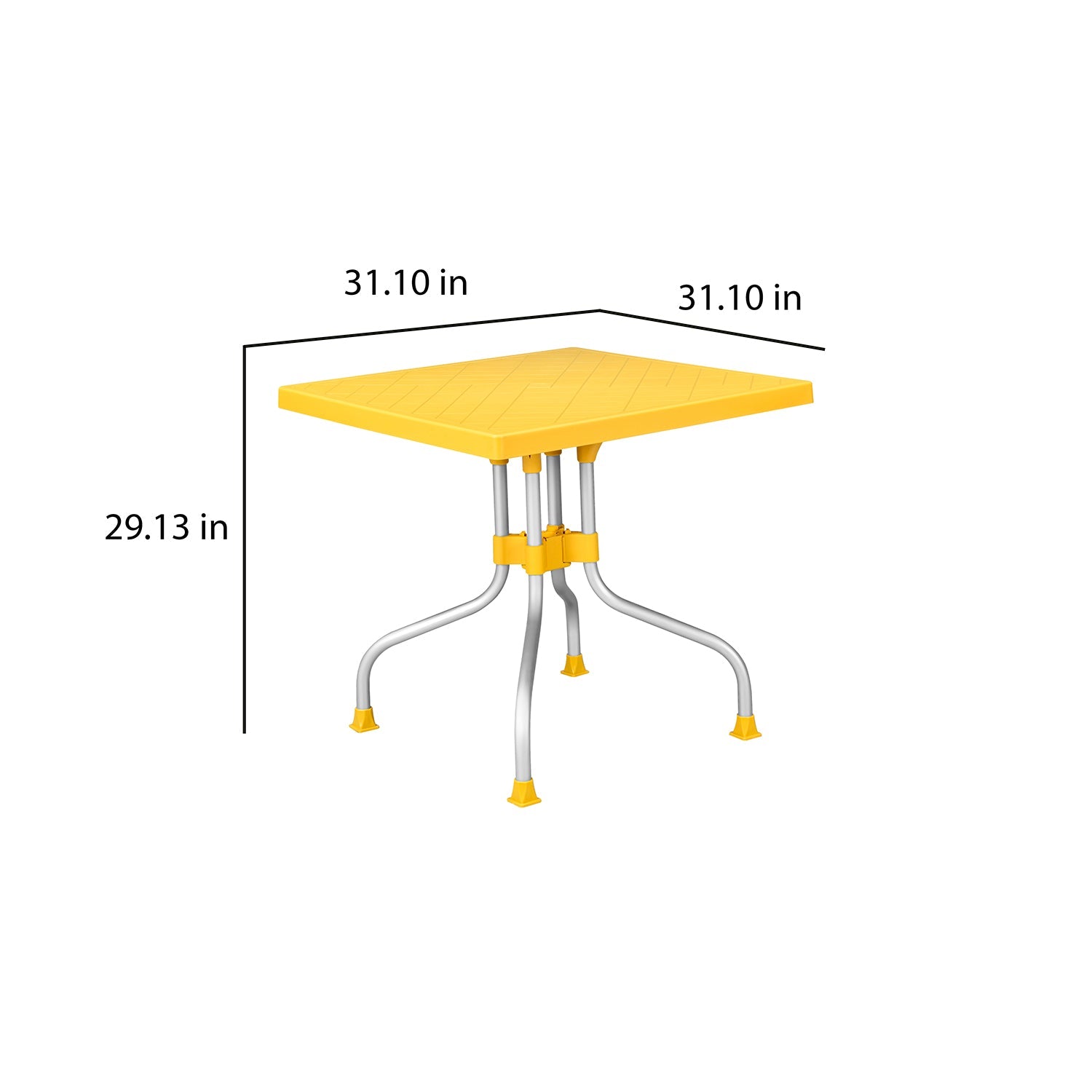 Nilkamal Orchid 1 + 4 Chair Plastic Dining Set