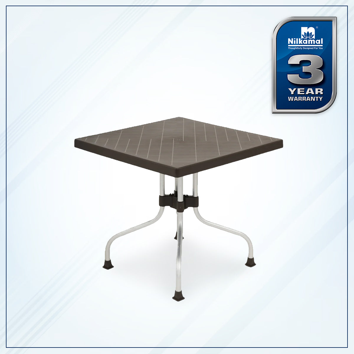 Nilkamal Orchid 4 Seater Plastic Dining Table