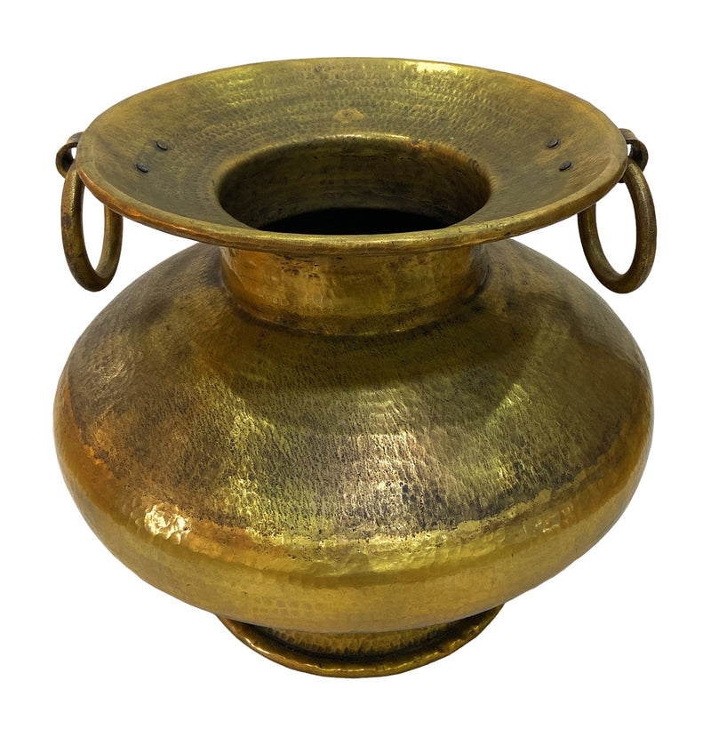 Bhunes Brass Big Planter Bowls | Decor Bowl | Pittal Ka Katora | Decorative,Gold, 19 Inch, 1 Piece