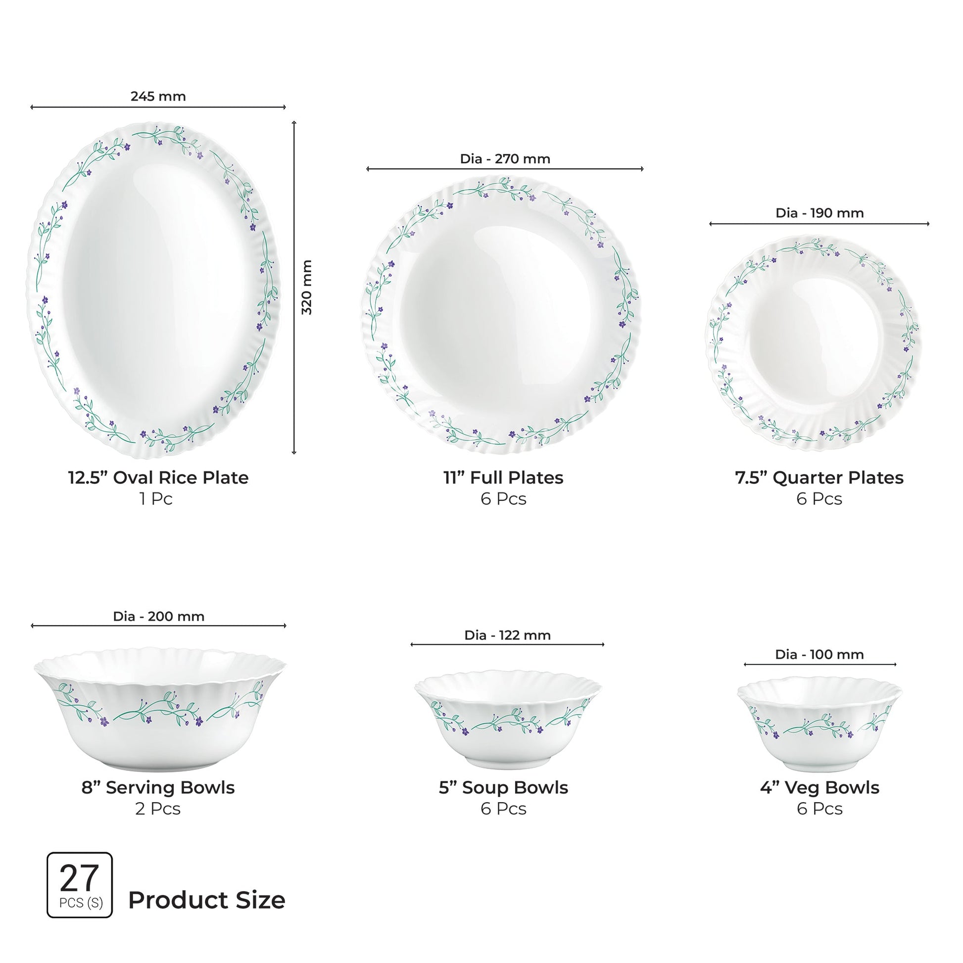 Aurelia Collection Dinner Set - MUREL
